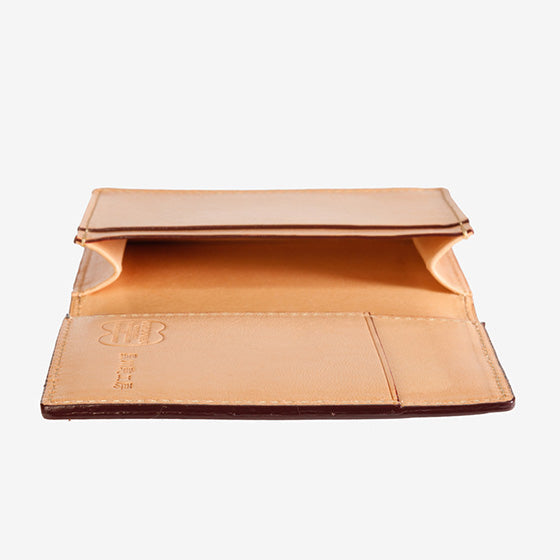 135-40 コードバン つや有り 名刺入れ (バーガンディ)