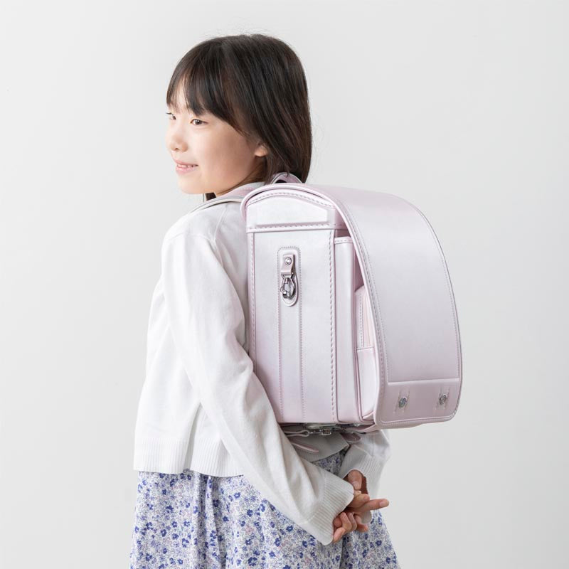 702 軽量牛革ハイブリッド クラリーノ®F キューブ型 シャインピンク