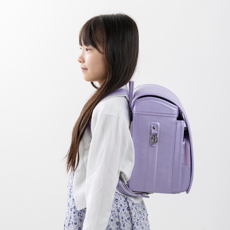 709 軽量牛革ハイブリッド クラリーノ®F キューブ型 シャインパープル