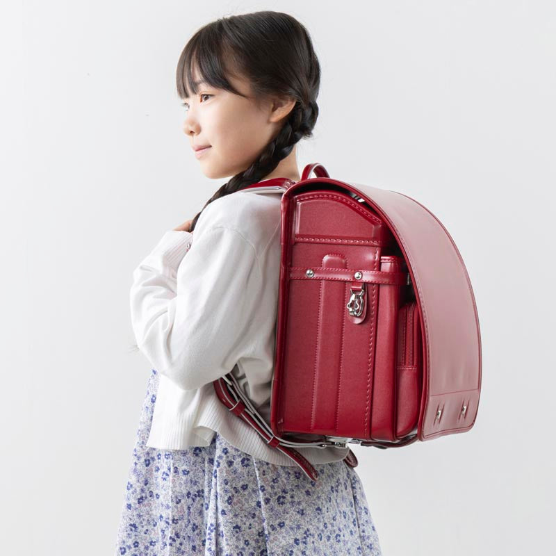 781 軽量牛革ハイブリッド クラリーノ®F 学習院型 赤