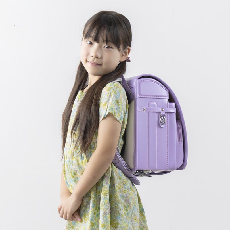 789 軽量牛革ハイブリッド クラリーノ®F 学習院型 ラベンダー
