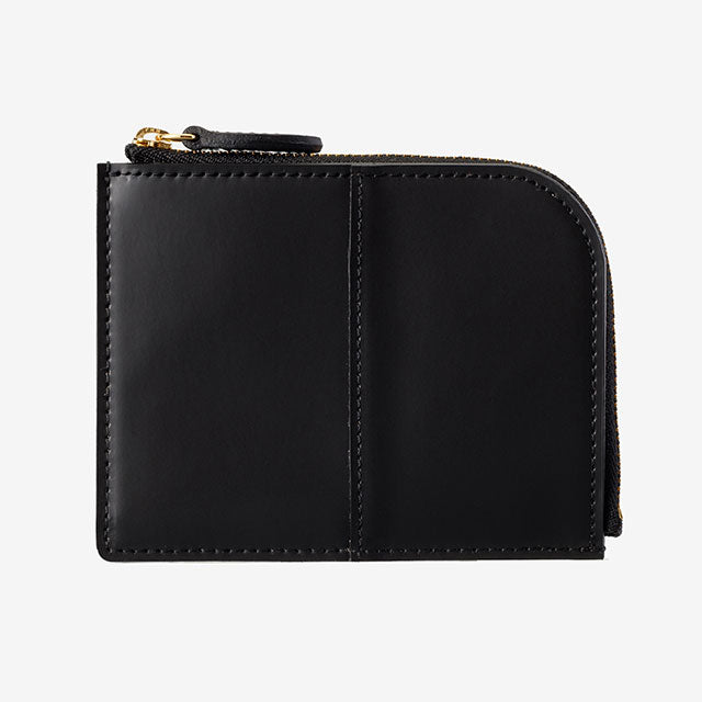227-10 コードバン つや無し L型財布 （ブラック）