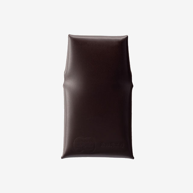 249-40 コードバン つや無し ボックス型小銭入れ （バーガンディ）