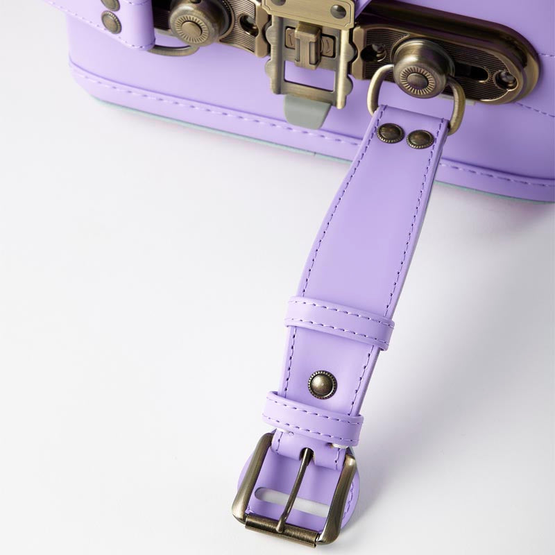 119 コードバン キューブ型 ライトパープル