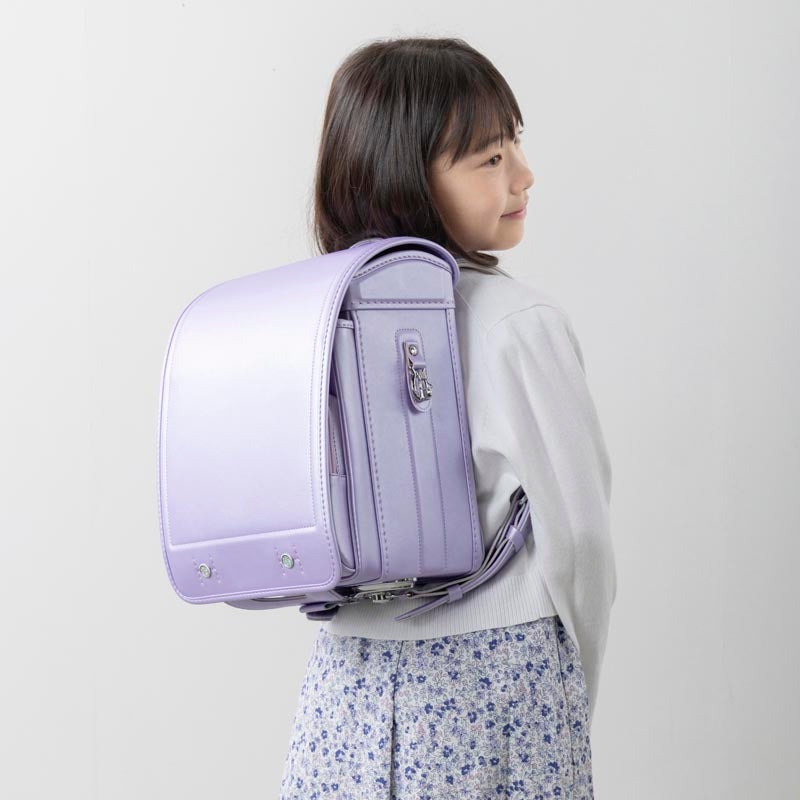 709 軽量牛革ハイブリッド クラリーノ®F キューブ型 シャインパープル