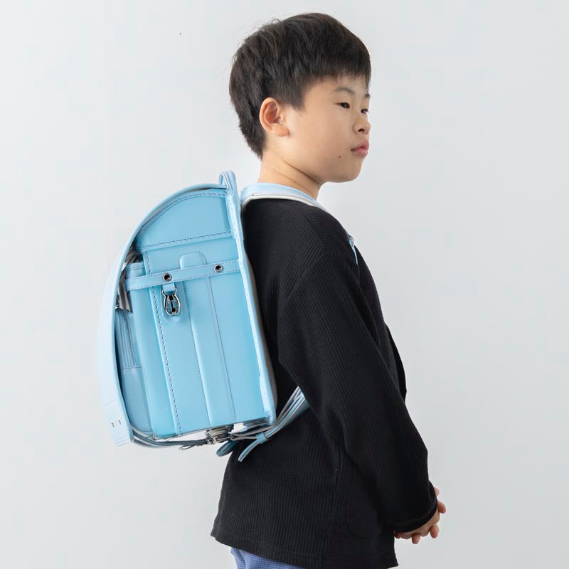 785 軽量牛革ハイブリッド クラリーノ®F 学習院型 アクア