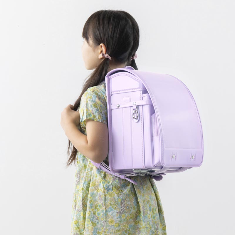 791 軽量牛革ハイブリッド クラリーノ®F 学習院型 ライラック