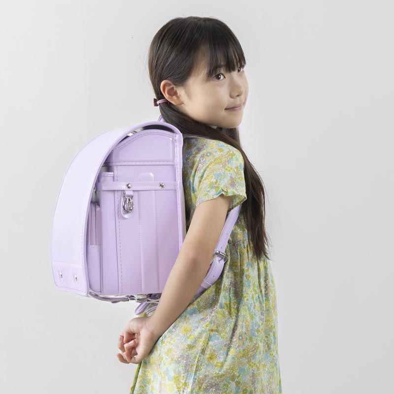 791 軽量牛革ハイブリッド クラリーノ®F 学習院型 ライラック