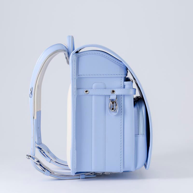 793 軽量牛革ハイブリッド クラリーノ®F 学習院型 スカイブルー