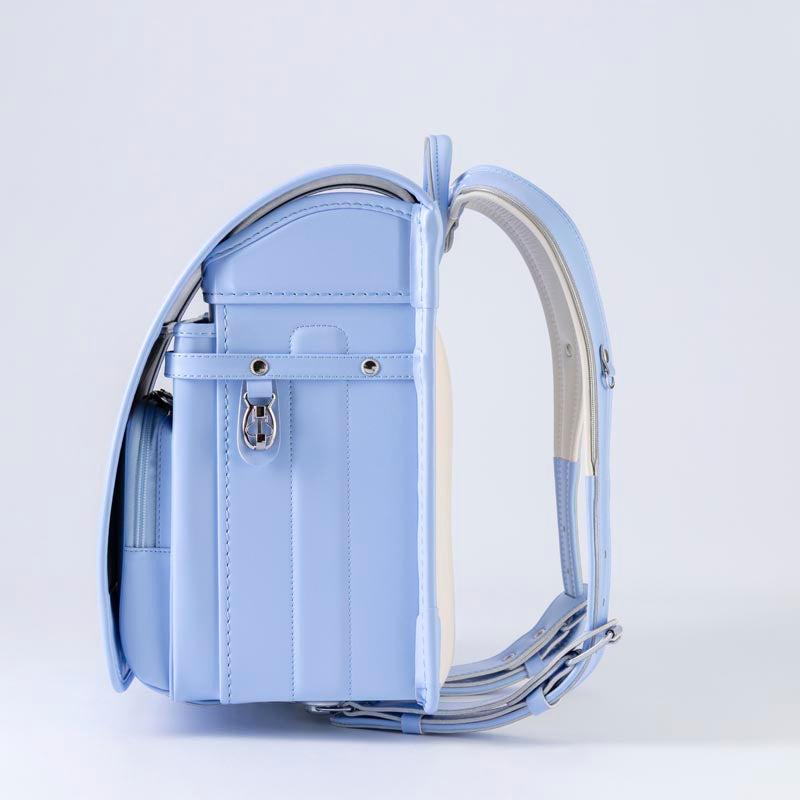 793 軽量牛革ハイブリッド クラリーノ®F 学習院型 スカイブルー