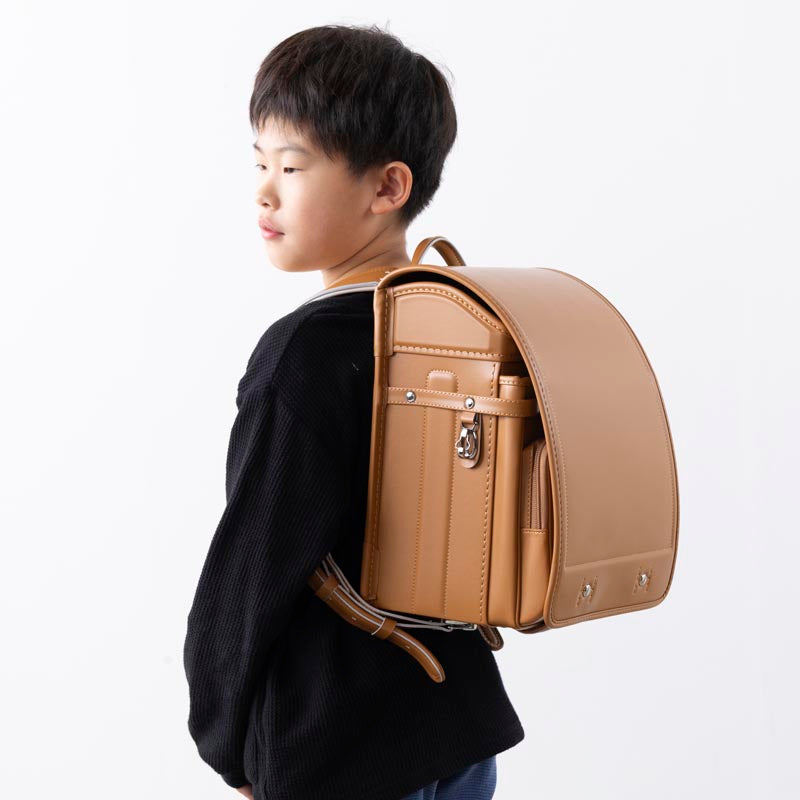 794 軽量牛革ハイブリッド クラリーノ®F 学習院型 ライトキャメル