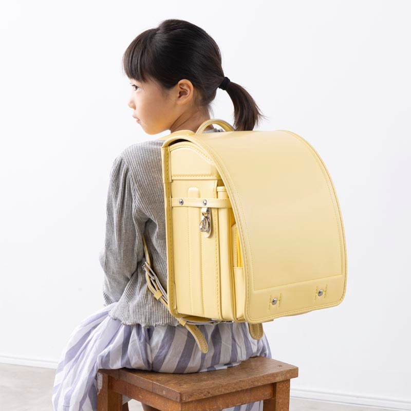 795 軽量牛革ハイブリッド クラリーノ®F 学習院型 ライトイエロー